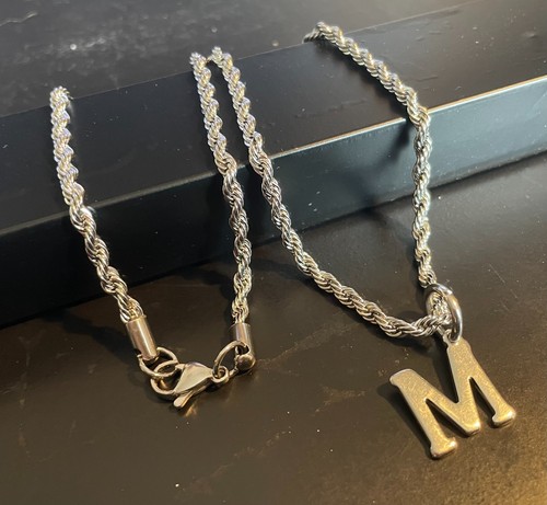 Collana catenina con lettera - , m