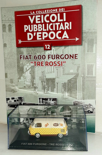 Fiat 600 furgone tre - tre, rossi