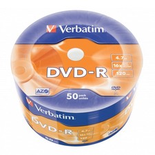 50 DVD-R Verbatim Matt Silver