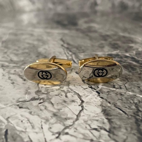 Gemelli ovali bicolore gucci - ovali,