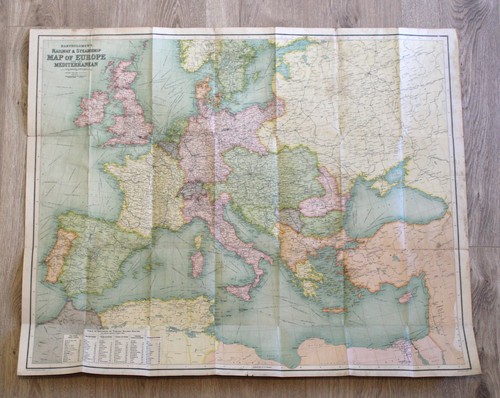 Bartholomew map europe - map, &