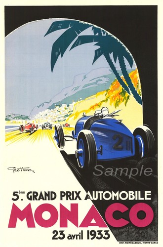Stampa poster vintage 1933 - stampa, a4