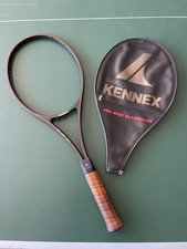 RACCHETTA PRO KENNEX BLACK ACE TENNIS Anni 80 Ottimo Stato VINTAGE con Fodero