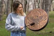 Tamburo vegano sacro "Uccello