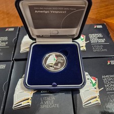 ITALIA 5 EURO ARGENTO NAVE AMERIGO VESPUCCI 2024