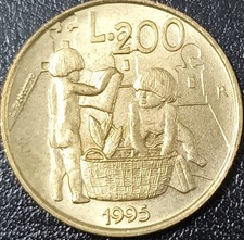 SAN MARINO MONETA 200 LIRE