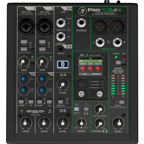 Mackie profx6v3 mixer usb - profx6v3+,