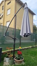  Ombrellone da Giardino Decentrato 3x3m- grigio antracite