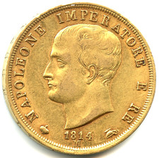 Italia 40 lire ORO Napoleone