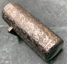 Vintage PERFUME BOTTLE unknown origin engraved and decorated