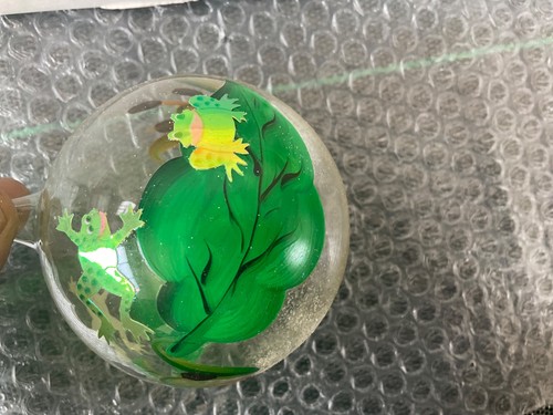 Sfera vetro decorata mano - a,