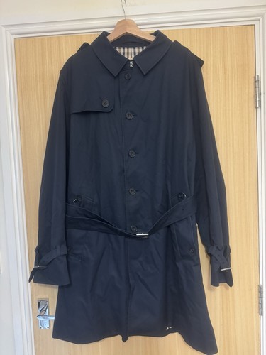Aquascutum london navy trench - london,