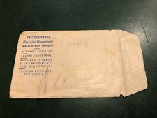 Busta Porta Negativi pubblicitaria-ditta PEZZINI GIUSEPPE MALALBERGO BOLOGNA