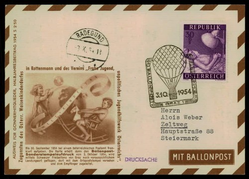 Austria posta palloncino - posta,