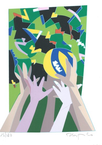 Serigrafia ugo nespolo - ugo, 13