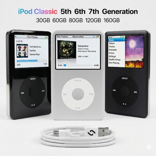 Apple ipod classic 7 gen - classic,