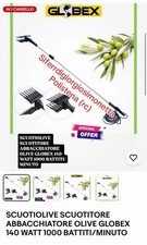 Abbacchiatore scuotioliva elettrico 12v raccogliolive con asta allungabile