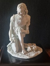 Antica scultura/statua in argilla-Uomo della pietra Cavernicolo-Autore?