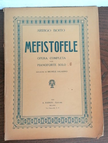 Spartito mefistofele arrigo - mefistofele,