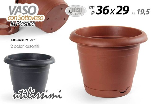 Vaso fioriera sottovaso fiori - vaso,