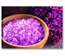 Zen fiori benessere 3 QUADRO SU TELA 70x50 cm STAMPA CENTRO ESTETICO BAGNO SALI