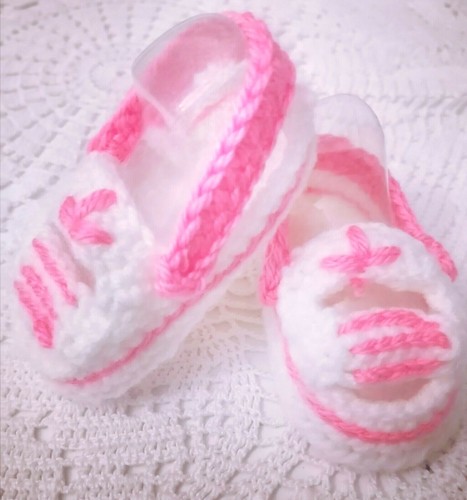Scarpe mano all uncinetto - a,