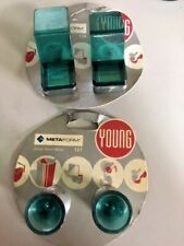 Stock 4 ganci appendini appendiabiti bagno verdi  Metaform Young gancio 127 129