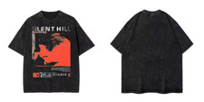 Silent Hill 1 Uomo t-shirt maglietta horror videogame in cotone Vintage men