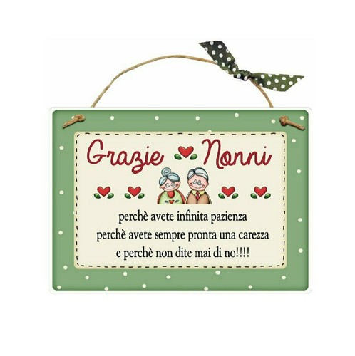 Targa grazie nonni in - targa,
