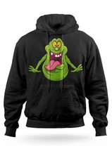 Felpa Con Cappuccio Maglia Slimer Ghostbusters Uomo Donna Bambino Divertente