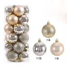 24 PZ PALLINE DI NATALE 6cm