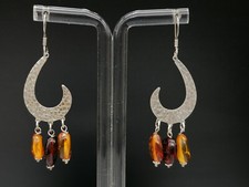 orecchini donna ambra vera