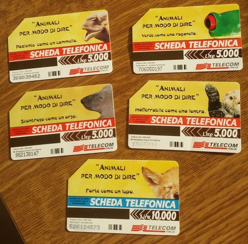 Scheda carte telefoniche - 5,