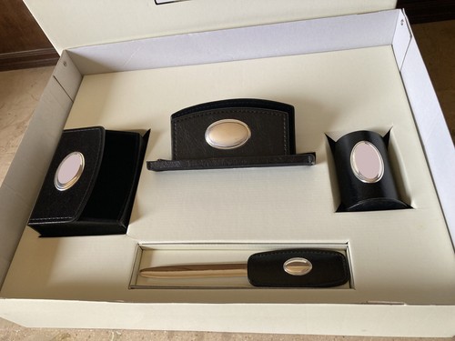 Set scrivania pelle e - set,