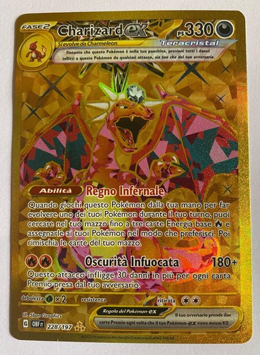 Carta pokèmon ita charizard - carta,