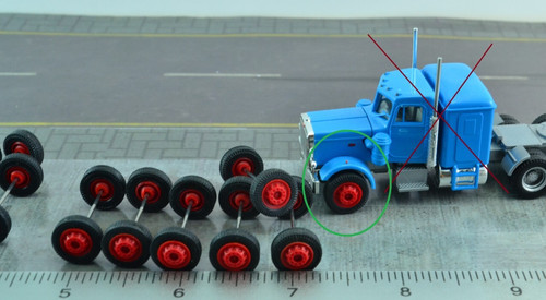 Herpa single red wheel - red,