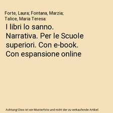 I libri lo sanno. Narrativa