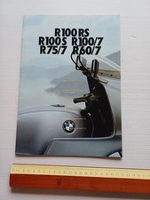 BMW R 100 RS - 100 S - 100/7 - 75/7 - 60/7 1977 depliant originale italiano