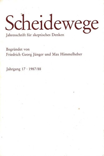 Scheidewege jahrgang - jahrgang,