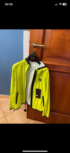 Kway blauer uomo giallo