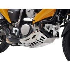 IBEX ZIEGER PIASTRA PARAMOTORE ALLUMINIO ARGENTO HONDA TRANSALP 700 2008-2013