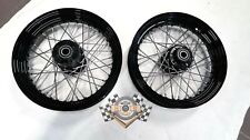 Harley OE set ruota a raggi 16 x 3 Front Rear Wheel nero Softail Slim Twincam
