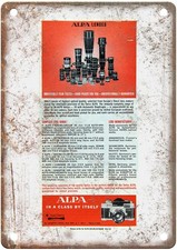 Insegna metallo alpa - alpa, 1968