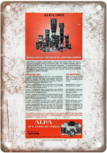 Insegna metallo alpa 1968 - insegna,