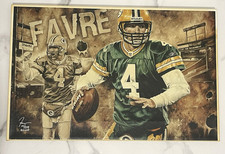 Tela Brett Favre "Locked N' Loaded" firmata da Justyn Farano 14 di 299 con certificato