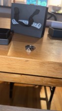 Anello cuori cromati misura 9