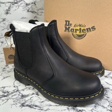 Stivali Chelsea DR MARTENS neri 2976 foderati in pile in pelle TG. UK9.5 EU44 Valor WP