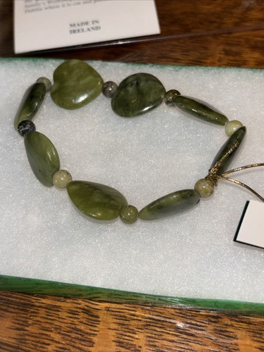 Bracciale elastico cuore verde - bracciale,