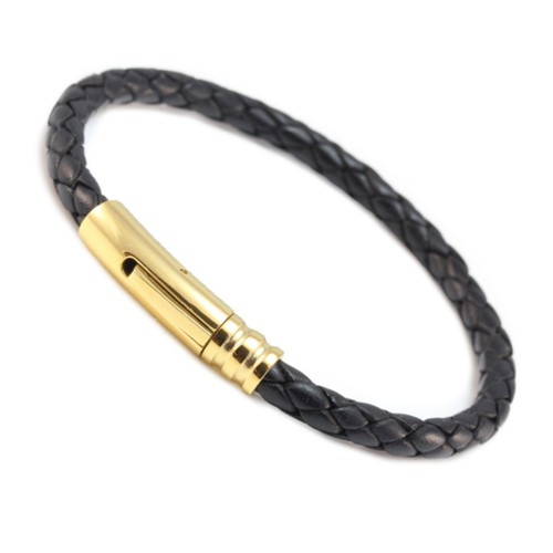 Uomo braccialetto pelle con - pelle,