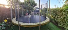 TRAMPOLINO ELASTICO DA GIARDINO 4.20 Mt TAPPETO ELASTICO ESTERNO SPORT RETE